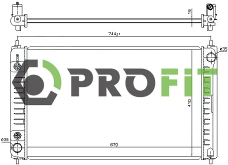 Радіатор охолоджування PROFIT 17400266