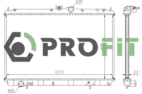 Радіатор охолоджування PROFIT 17400282