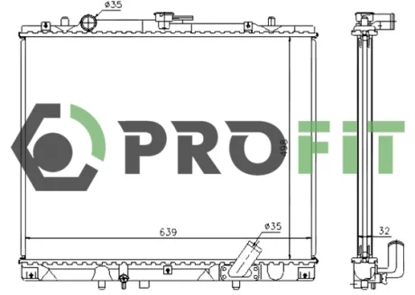 Радіатор охолоджування PROFIT 17400284