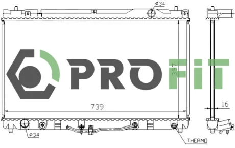 Радіатор охолоджування PROFIT 17400408