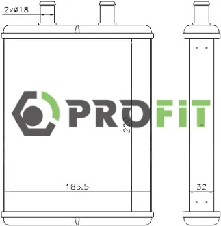 Радіатор пічки PROFIT 17600099