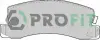 Колодки тормозные, комплект PROFIT 50000478C (фото 1)