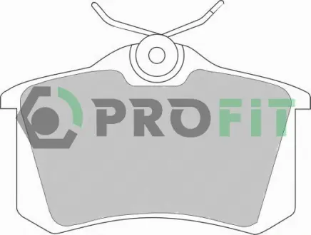 Комплект тормозных колодок, дисковый тормоз PROFIT 50000541C