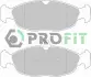 Колодки гальмівні дискові PROFIT 50000732 (фото 1)