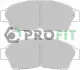Колодки гальмівні дискові PROFIT 50000867 (фото 1)