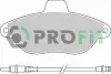 Комплект тормозных колодок, дисковый тормоз PROFIT 50001002C (фото 1)