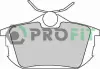 Комплект тормозных колодок, дисковый тормоз PROFIT 50001095C (фото 1)