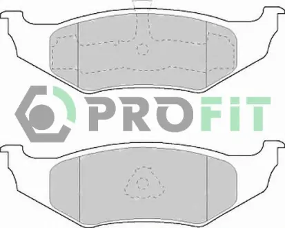 Комплект тормозных колодок, дисковый тормоз PROFIT 50001099