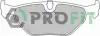 Комплект тормозных колодок, дисковый тормоз PROFIT 50001301C (фото 1)