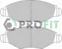 Колодки гальмівні дискові PROFIT 50001378 (фото 1)