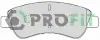 Комплект тормозных колодок, дисковый тормоз PROFIT 50001399C (фото 1)