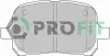Колодки тормозные, комплект PROFIT 50001437C (фото 1)
