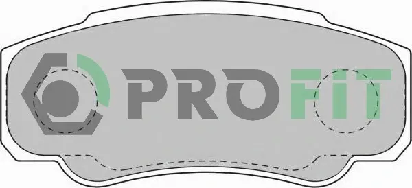 Колодки тормозные, комплект PROFIT 50001480 (фото 1)