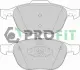 Комплект тормозных колодок, дисковый тормоз PROFIT 50001594C (фото 1)