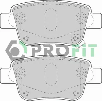 Комплект тормозных колодок, дисковый тормоз PROFIT 50001649C