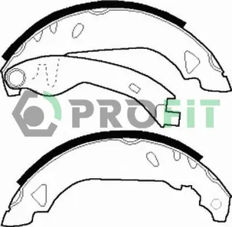 Комплект тормозных колодок PROFIT 50010263
