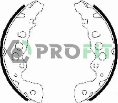 Комплект тормозных колодок PROFIT 50010578