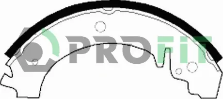 Комплект тормозных колодок PROFIT 50010590