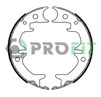 Комплект тормозных колодок PROFIT 50014008