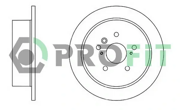 Тормозной диск PROFIT 50101545 (фото 1)