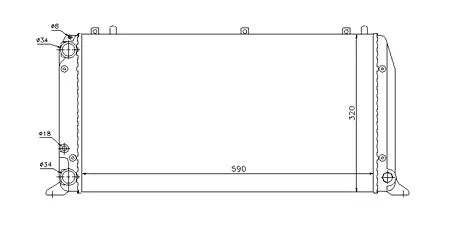   РАДИАТОР (МКПП) (-A/C) PROFIT PR0016A2