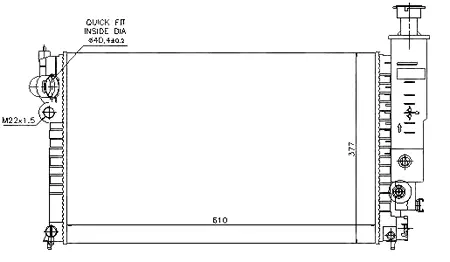   РАДИАТОР (МКПП) (-A/C) PROFIT PR0540A4