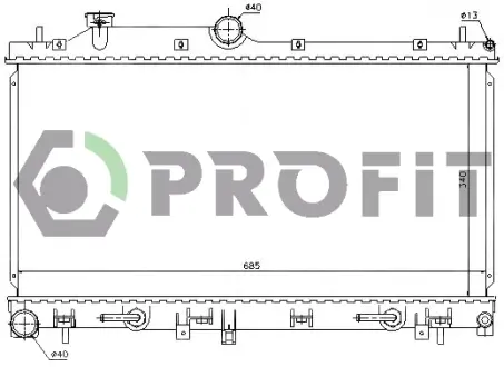 Радіатор охолоджування PROFIT PR2910A2