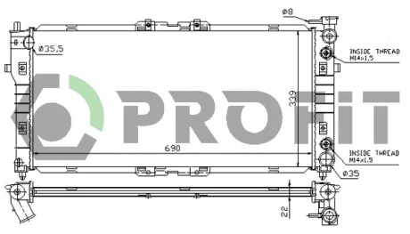 Радіатор охолоджування PROFIT PR3030A3