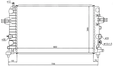  РАДИАТОР (МКПП) (+/-A/C) PROFIT PR5055A1
