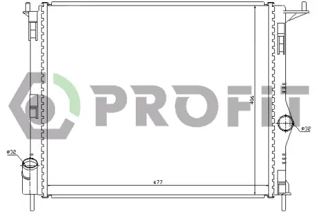   РАДИАТОР (МКПП) (-A/C) PROFIT PR6037N6