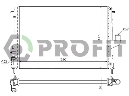   РАДИАТОР PROFIT PR6037N9