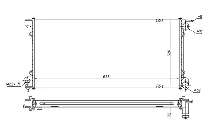   РАДИАТОР (+A/C) PROFIT PR9521A1