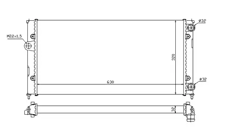   РАДИАТОР (-A/C) PROFIT PR9522A1
