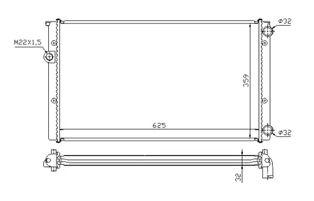   РАДИАТОР (+A/C) PROFIT PR9522A4