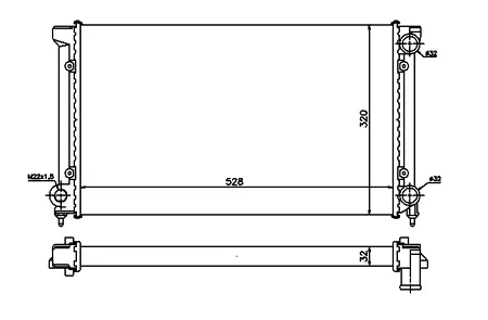   РАДИАТОР (-A/C) PROFIT PR9537A4