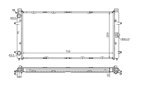   РАДИАТОР (-A/C) PROFIT PR9558A1