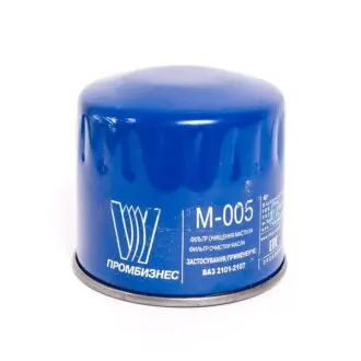 Oil filter, Spin-On. Фильтр масляный, накручиваемый ПРОМБИЗНЕС M005