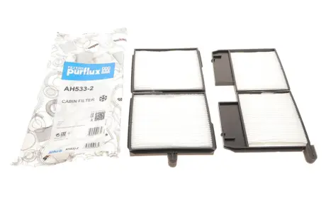 Фільтр салону Toyota Camry 2.2 16V/3.0 24V 96-02 (к-кт 2шт) PURFLUX AH533-2