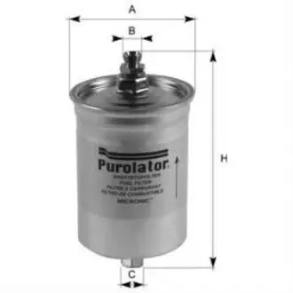 Fuel filter, In-line. Фильтр топливный, проточный PUROLATOR F77168