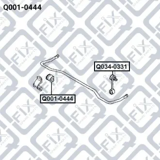 Втулка заднего стабилизатора Q-FIX Q0010444