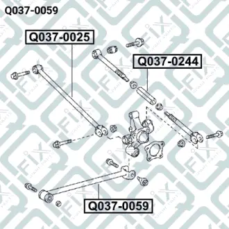 Тяга задняя продольная Q-FIX Q0370059