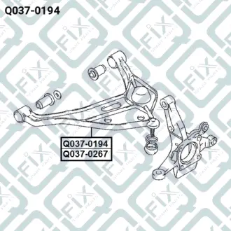 Важіль передній лівий Q-FIX Q0370194