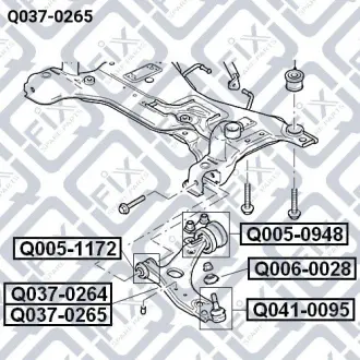 Важіль передній правий Q-FIX Q0370265