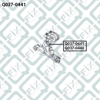 Важіль передній правий Q-FIX Q0370441