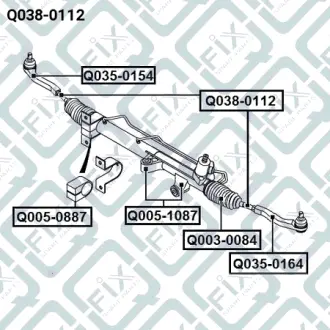 Рульова тяга Q-FIX Q0380112