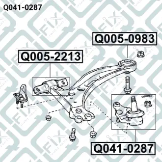 Опора шаровая Q-FIX Q0410287