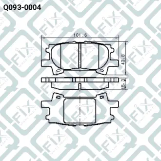 Колодки гальмівні задні дискові Q-FIX Q0930004
