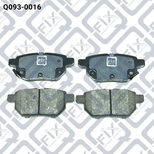 Колодки гальмівні задні дискові Q-FIX Q0930016 (фото 1)