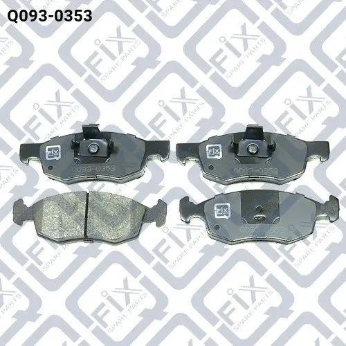 Колодки гальмівні передні Fiat Palio/Weekend/Punto/Strada 1.2–1.9D 04.96– Q-FIX Q0930353 (фото 1)