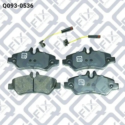 Колодки гальмівні задні дискові Q-FIX Q0930536 (фото 1)
